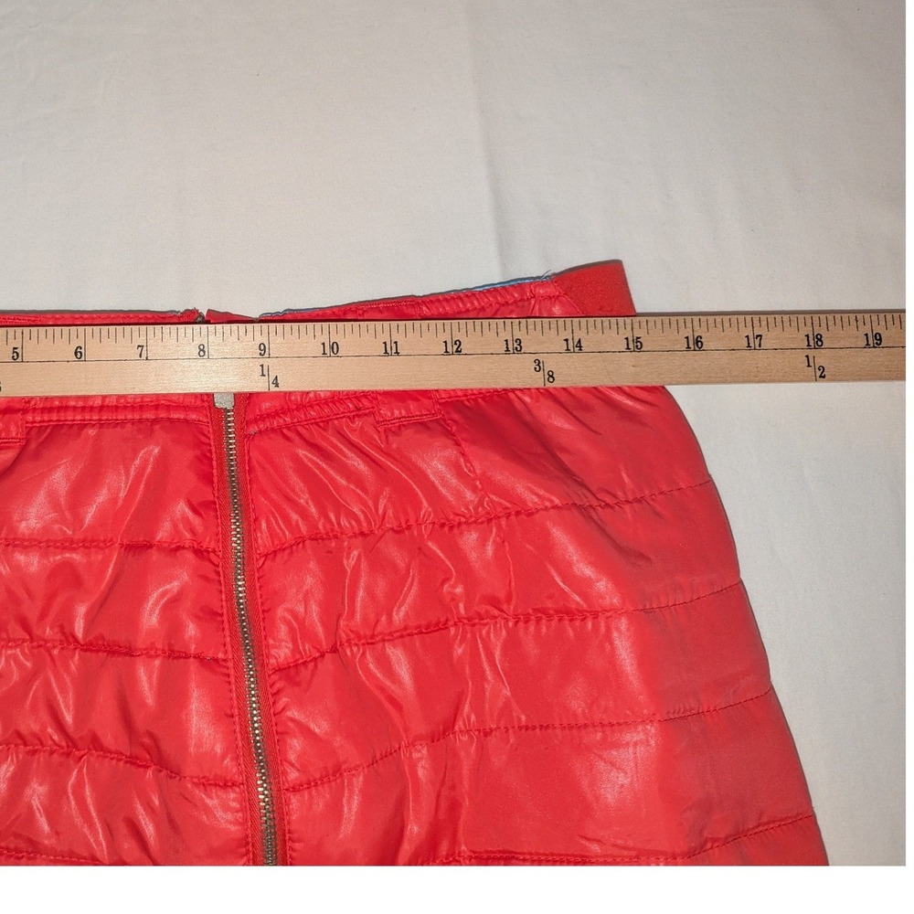Arctix Womens Insulated Quilted Skirt Orange Red ZipUp Puffer‎ Winter Ski Cute S - Picture 6 of 7